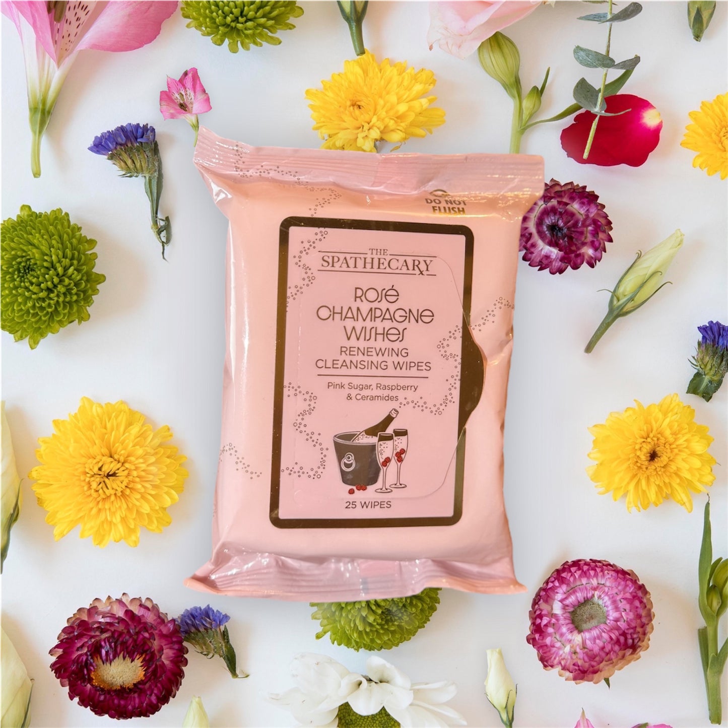 Renewing cleansing Wipes- Rose champagne wishes
