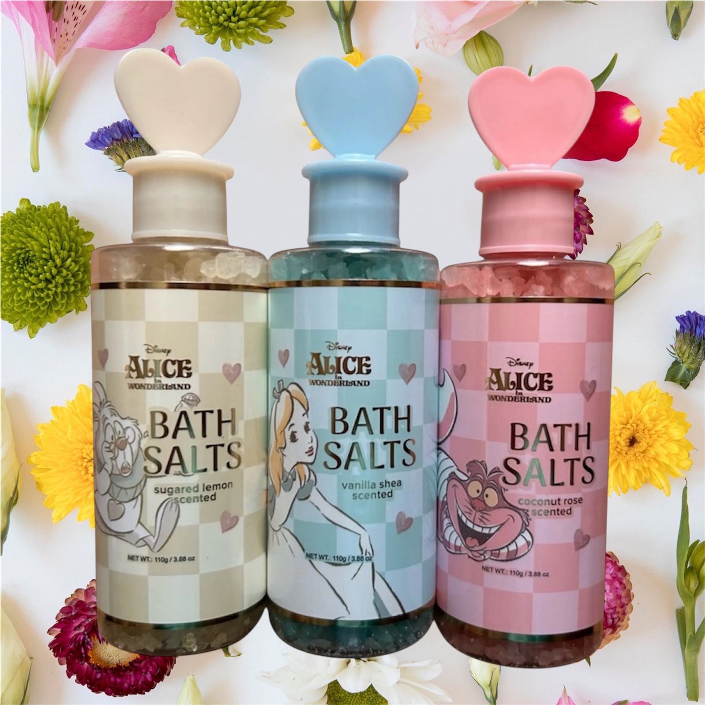 Bath salts sugared lemon scented- ALICE IN WONDERLAND