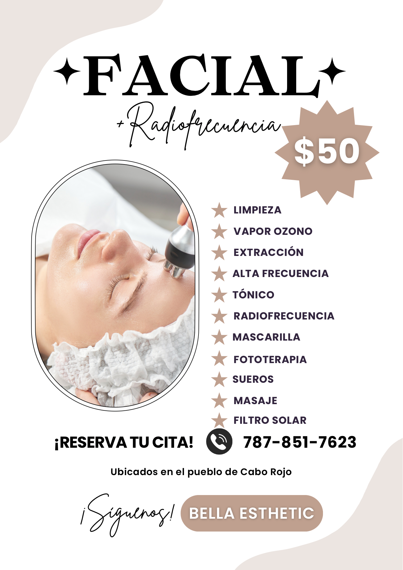 Facial + radiofrecuencia