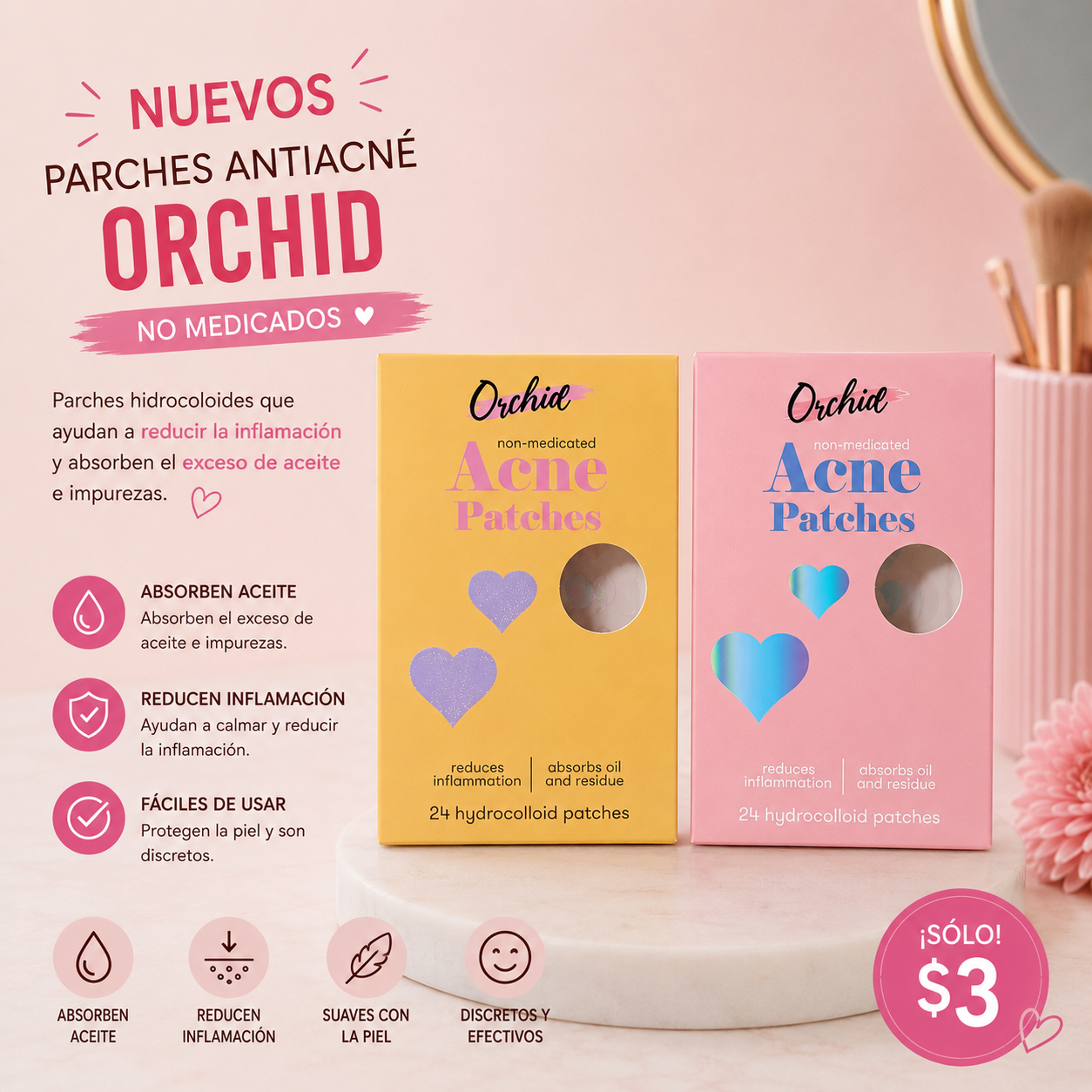 Acné patches- Orchid