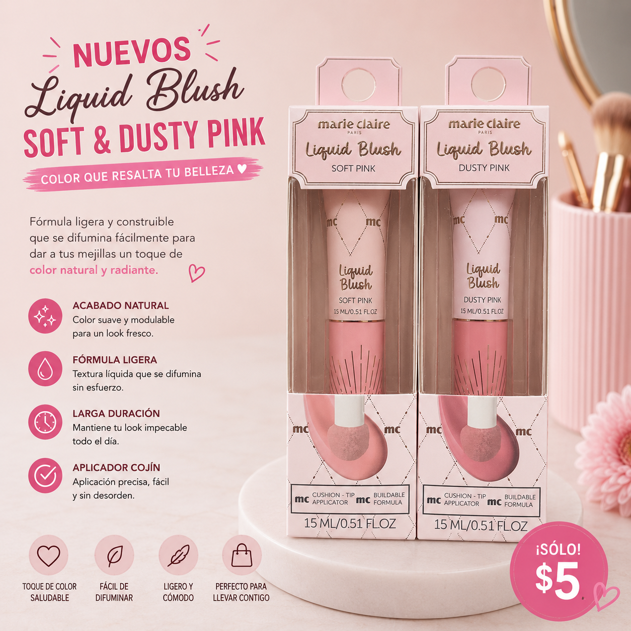 Liquid blush- Marie Clarie