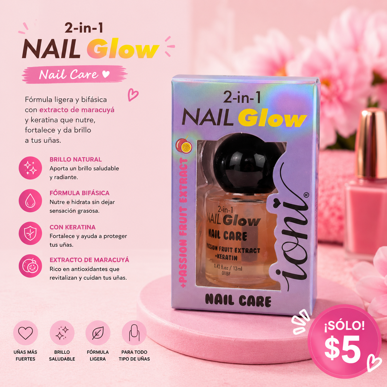 Nail Glow- passion fruit extract