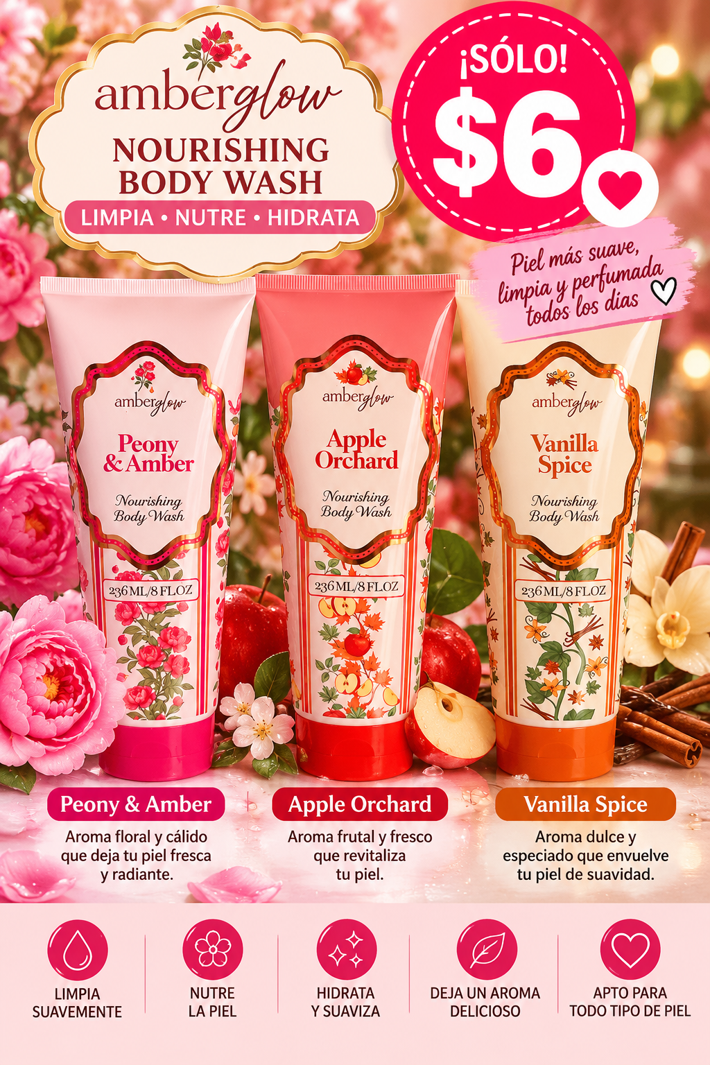 Body wash- Amber Glow