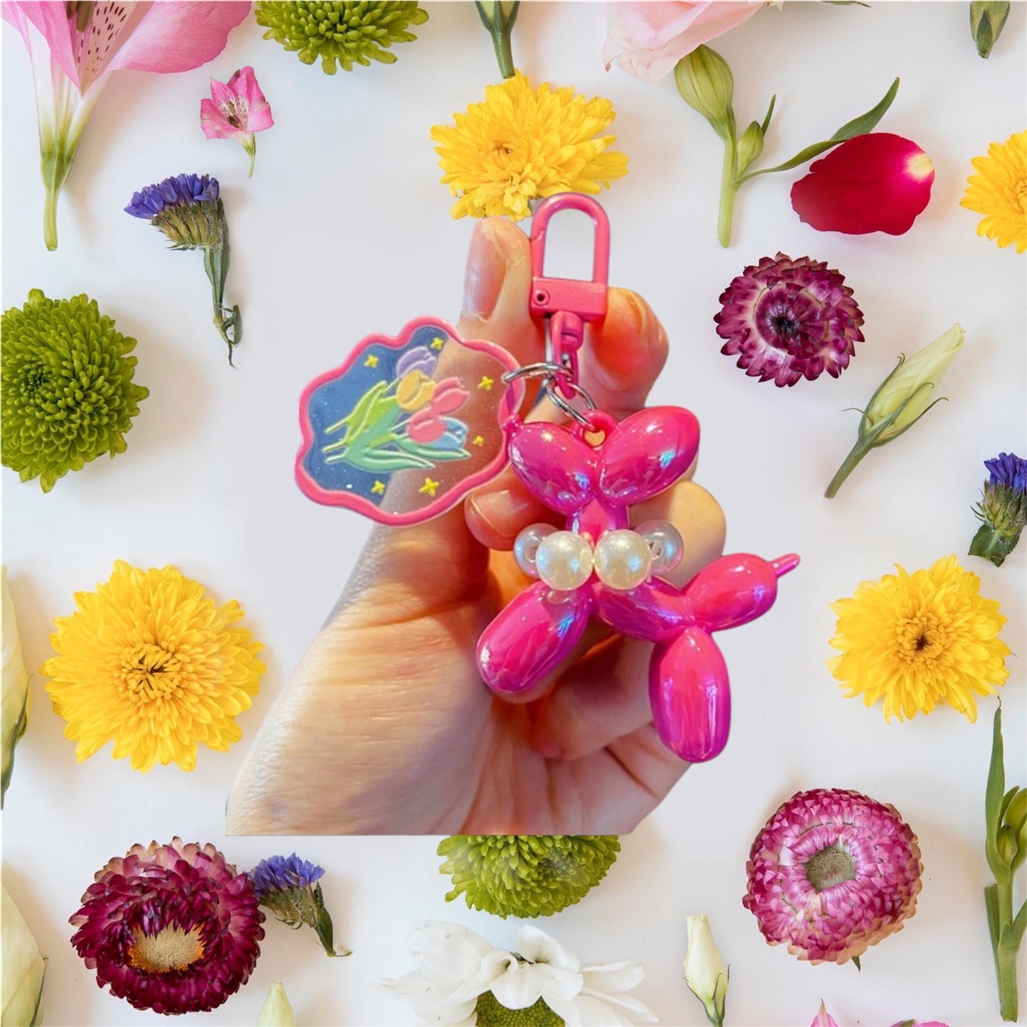 Llavero de globo de perro