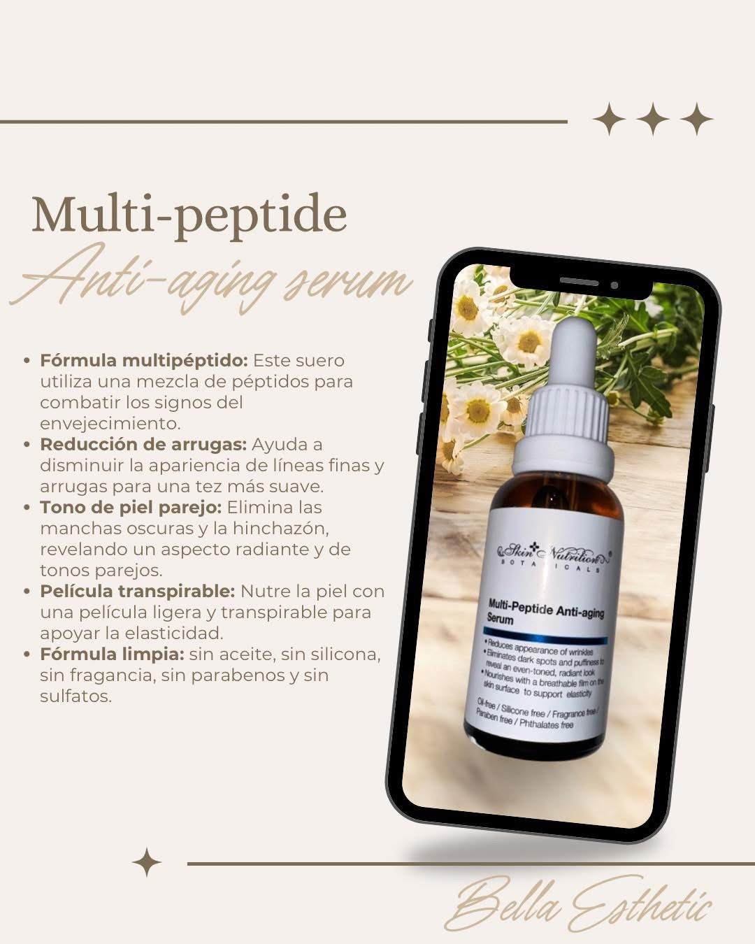 Skin Nutrition Serum Multi-peptide anti aging serum