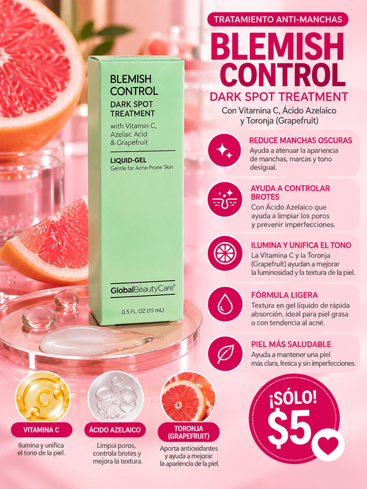 Blemish control dark spot treatment- with vit c, Azelaic Acid & grapefruit (liquid-gel)