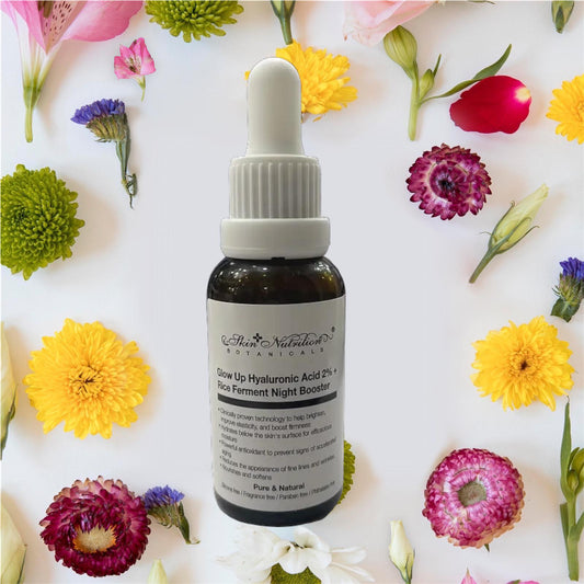 Skin nutritions Glow up hyaluronic Acid 2% + Rice Ferment night Booster