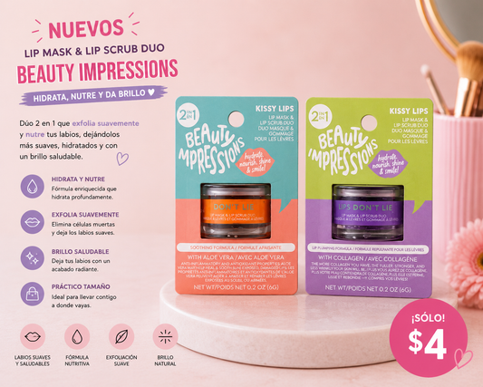 Lip mask & lip scrub- beauty impressions