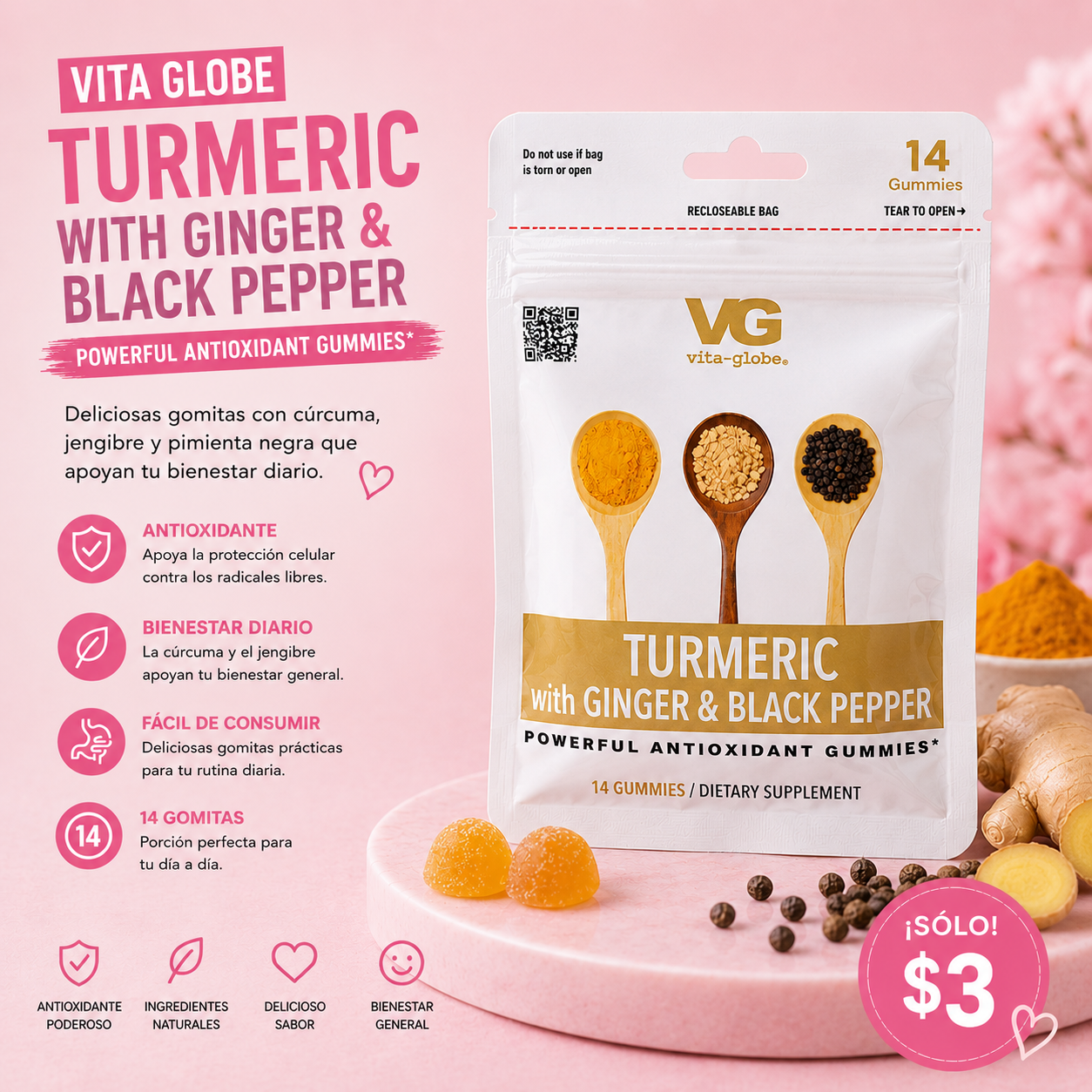Vita- globe (turmeric with ginger & black pepper)