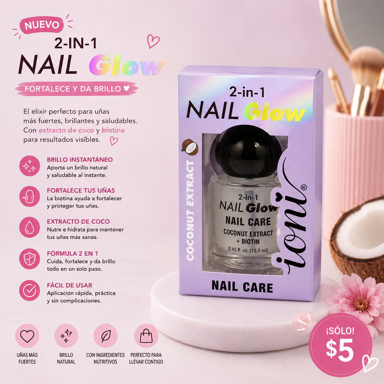 Nail Glow- coconut extract
