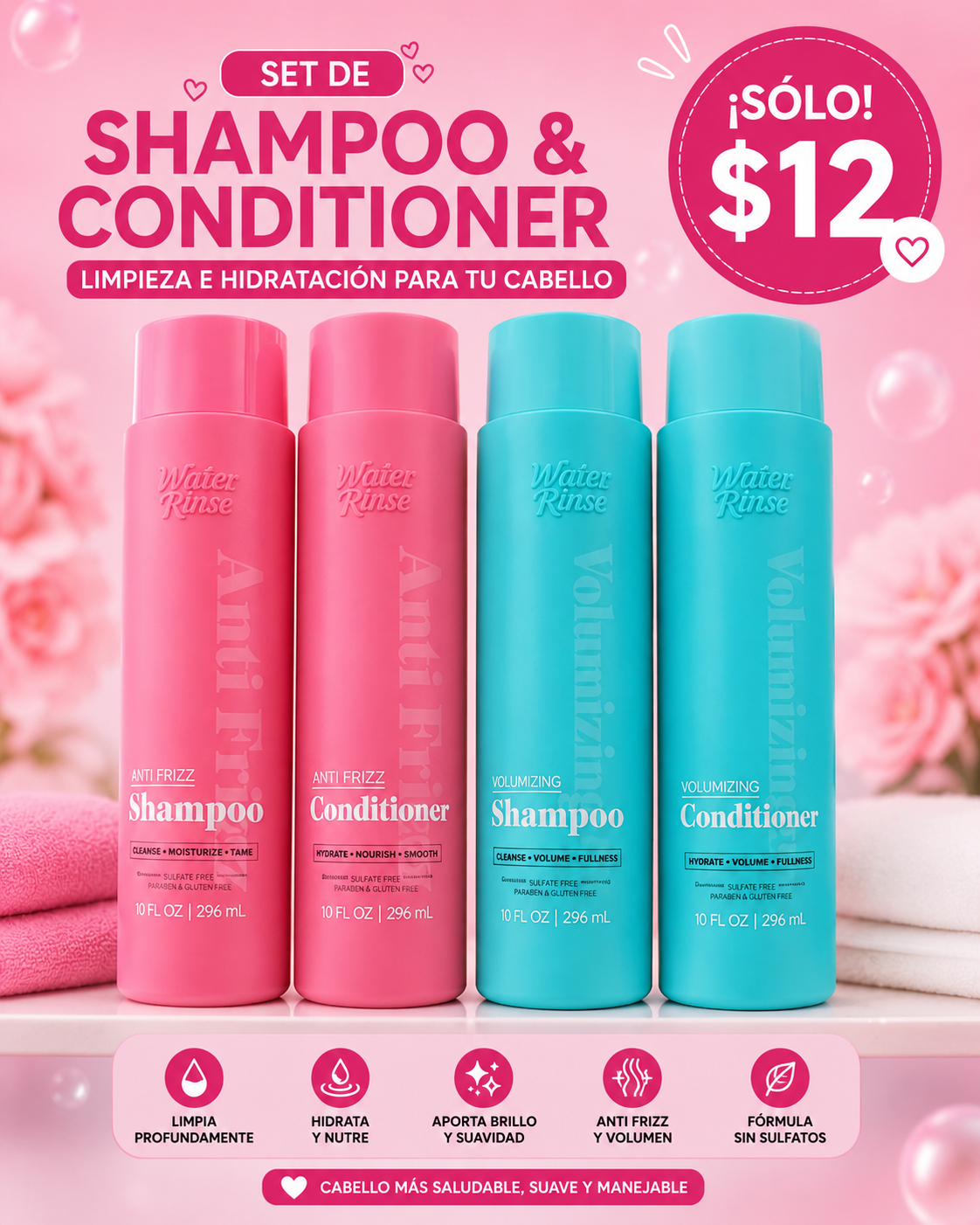 Shampoo & Conditioner -White Rain