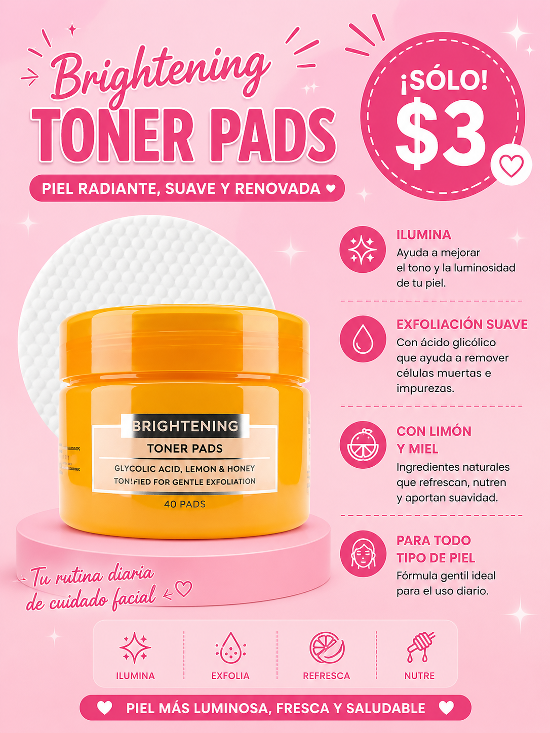 Toner pads - GlobalBeautyCare
