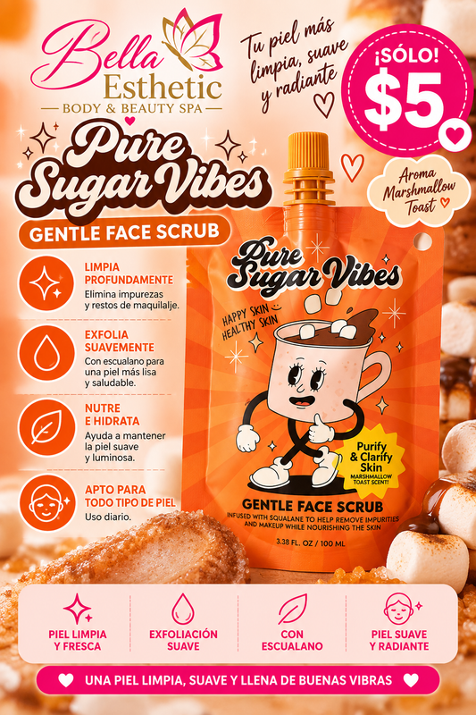 Gentle face scrub- Happy skin healthy skin (marshmallow toast scent)
