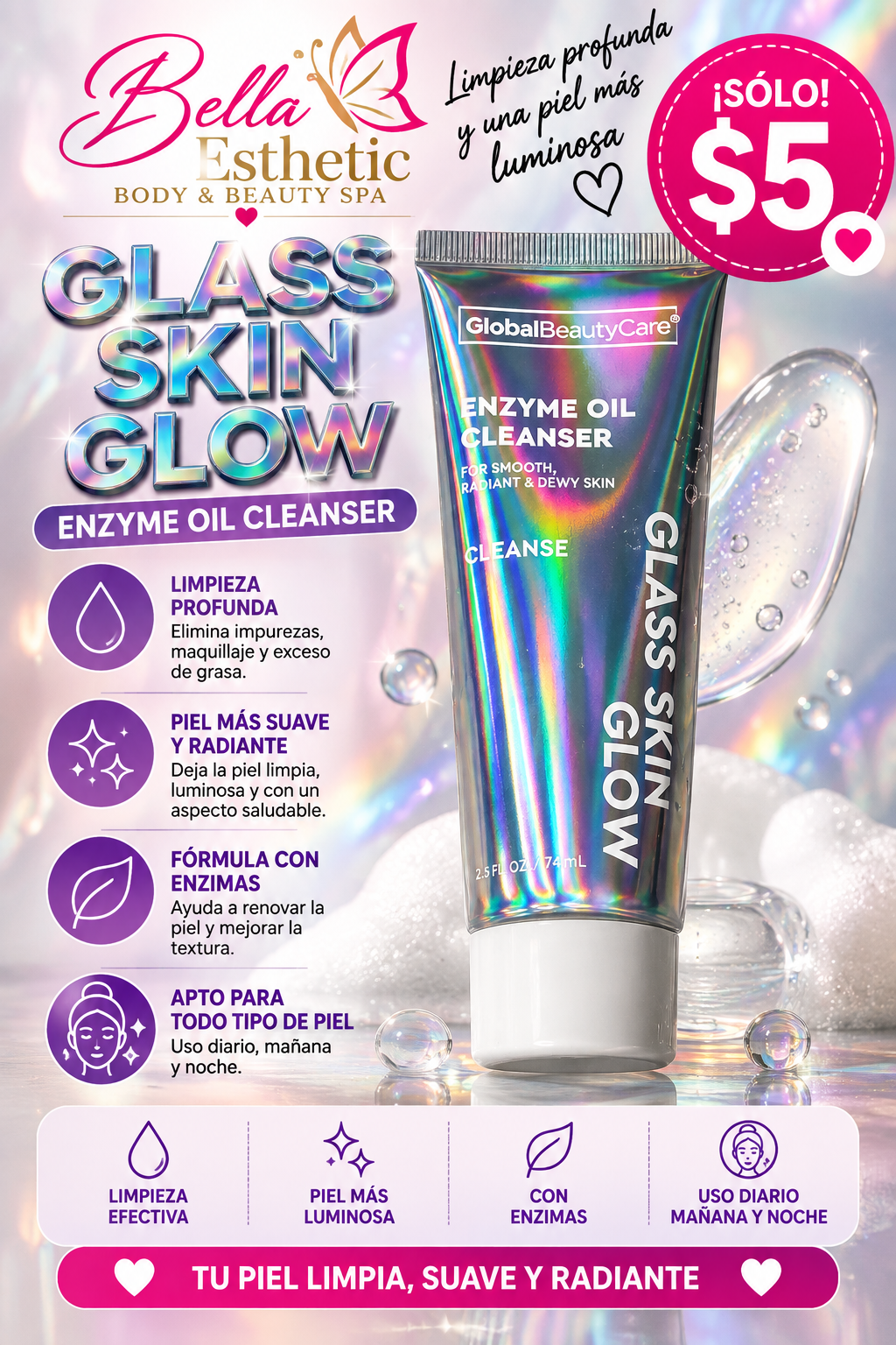 Global Beauty Care / Glass Skin Glow enzyme oil cleanser