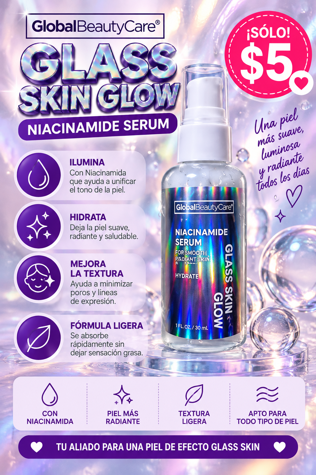 Global Beauty Care / Glass Skin Glow Exfoliate