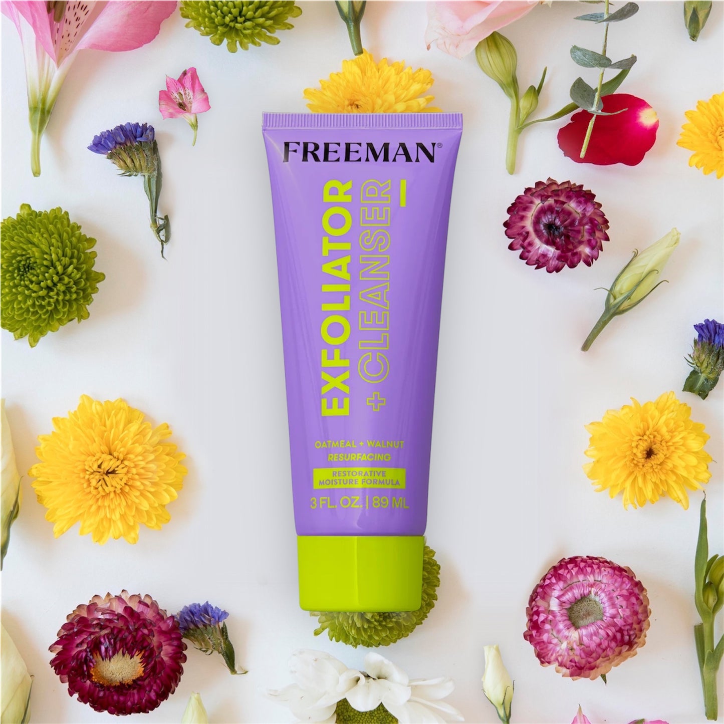 Freeman Restorative Facial Exfoliator + Cleanser Oatmeal + Walnut